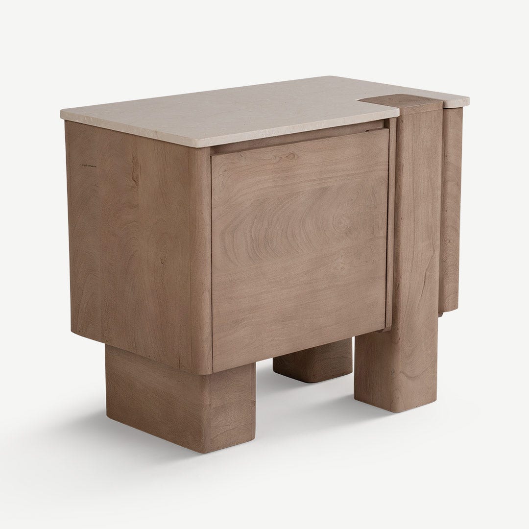 Lanvar Bedside Table Natural