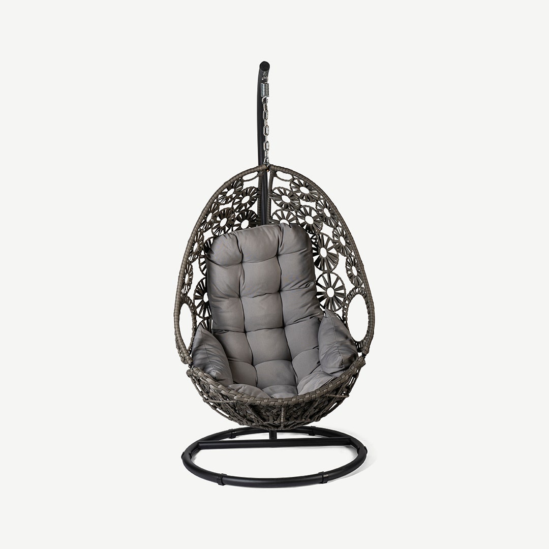 Grey sales swing chair