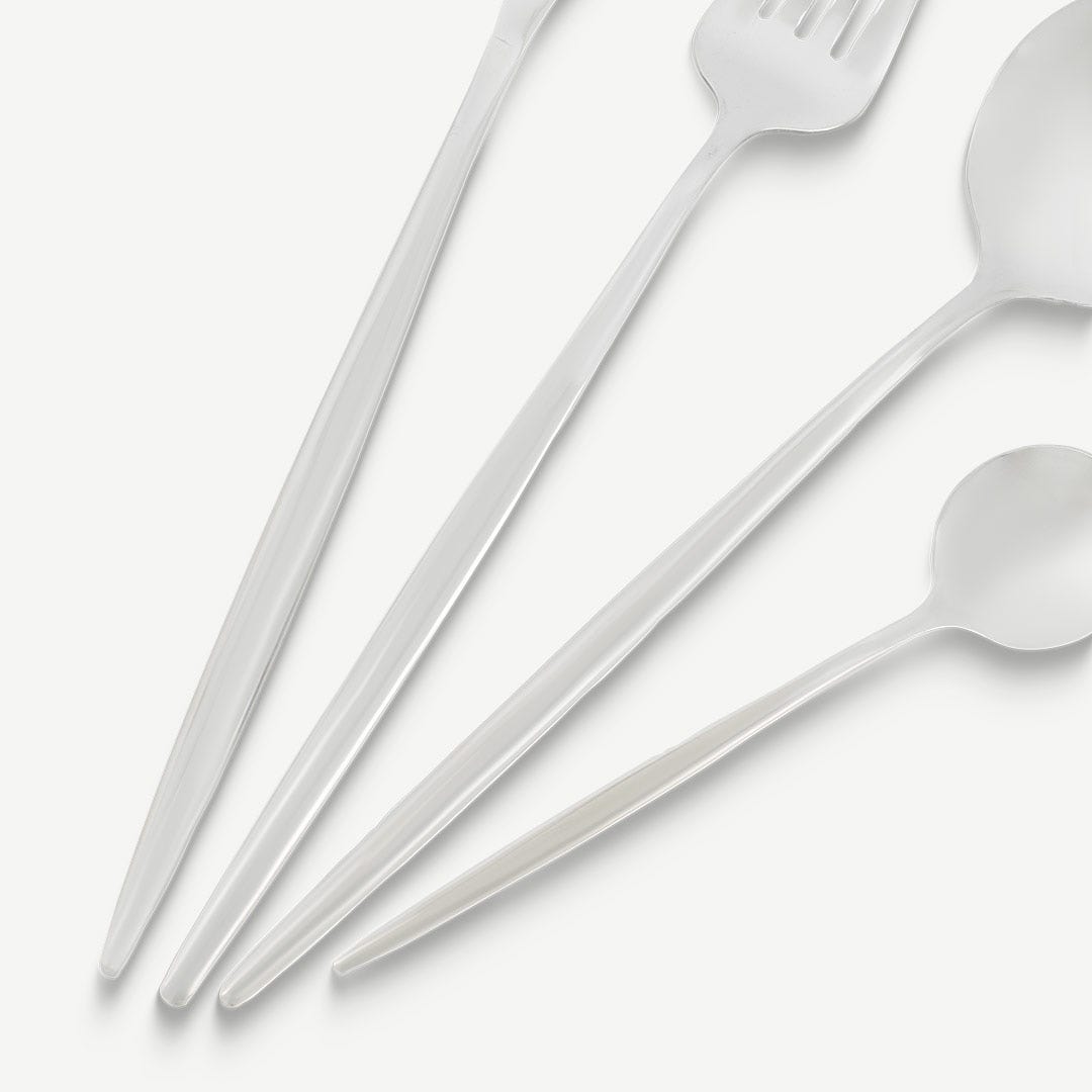 لاروس طقم أدوات مائدة 16 قطعة - فضي