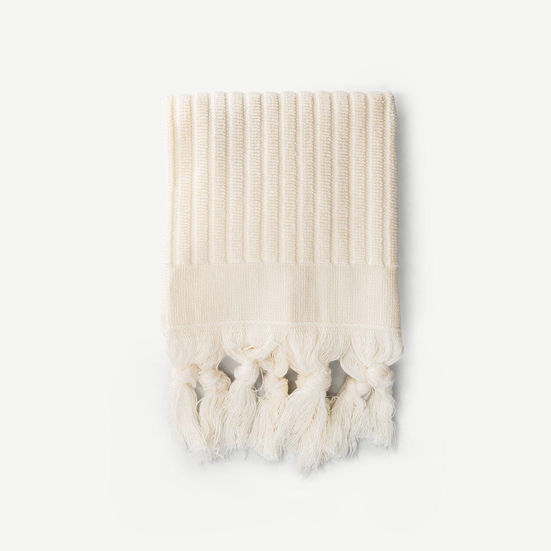 Laylani Face Towel Ivory - 30x30cm