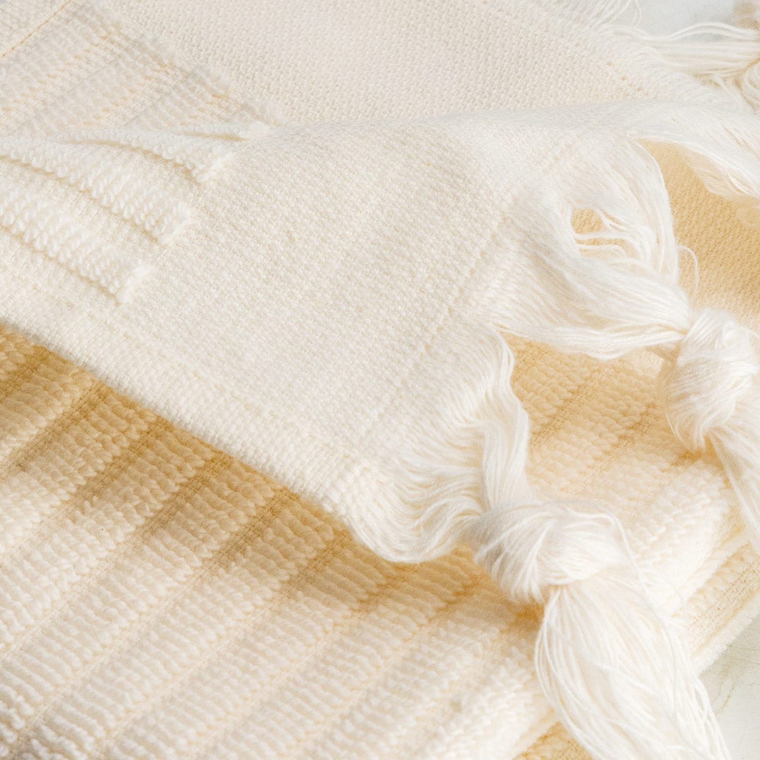 Laylani Face Towel Ivory - 30x30cm