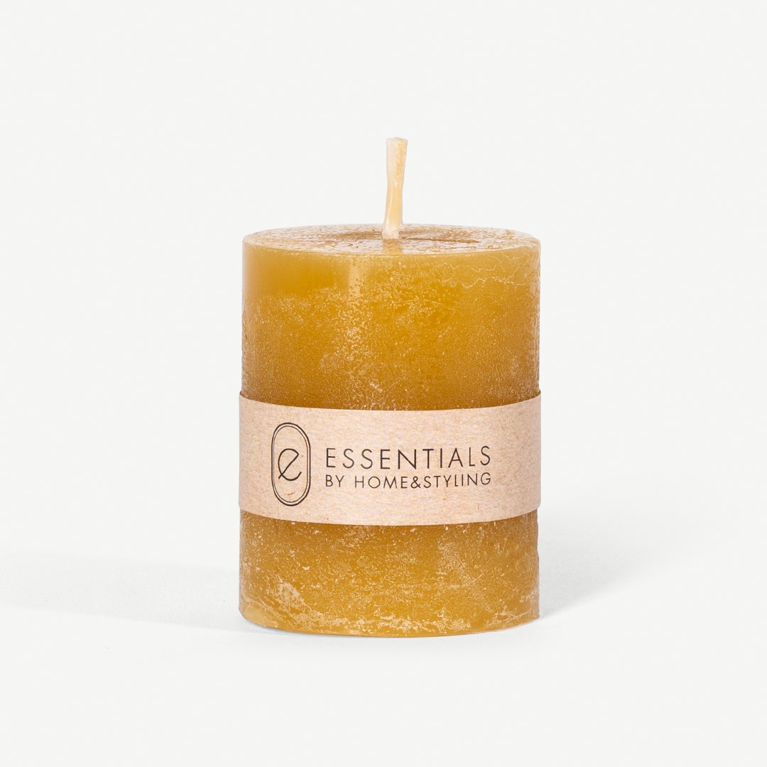 Leena Pillar Candle Amber -4x5cm