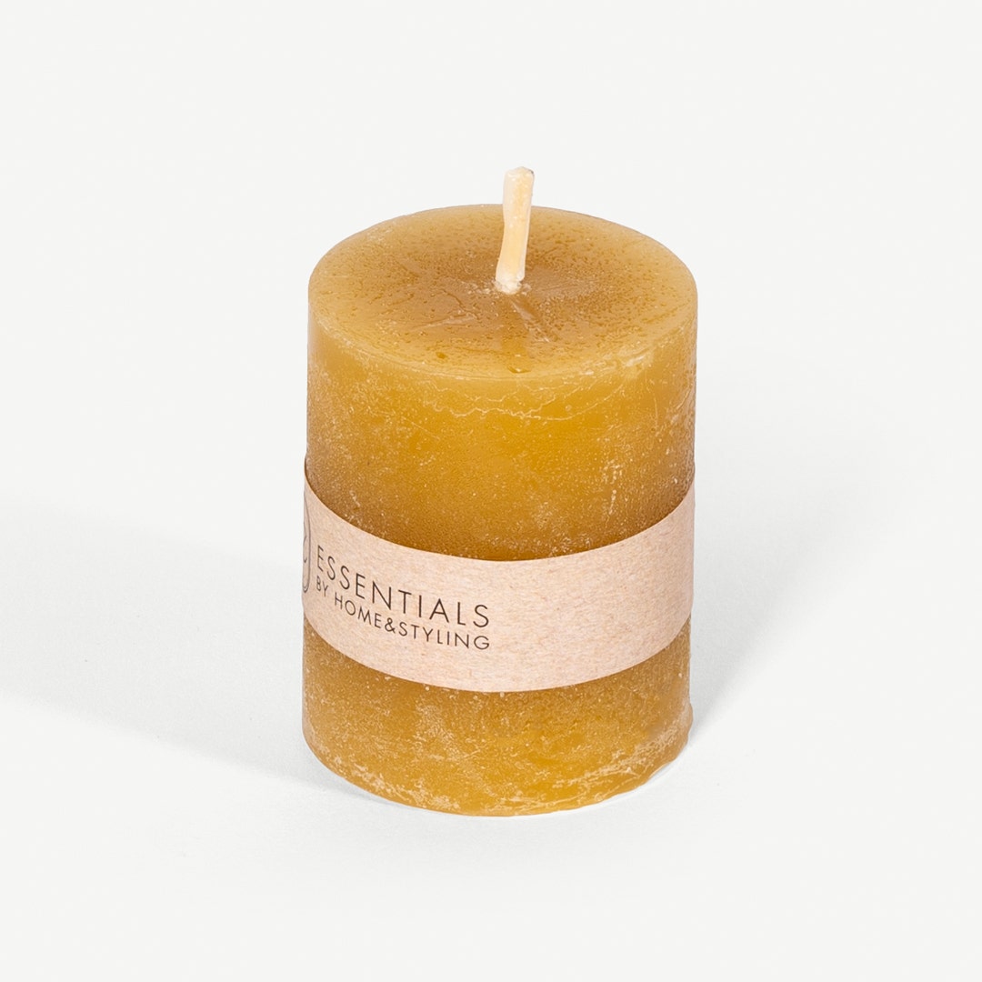 Leena Pillar Candle Amber -4x5cm
