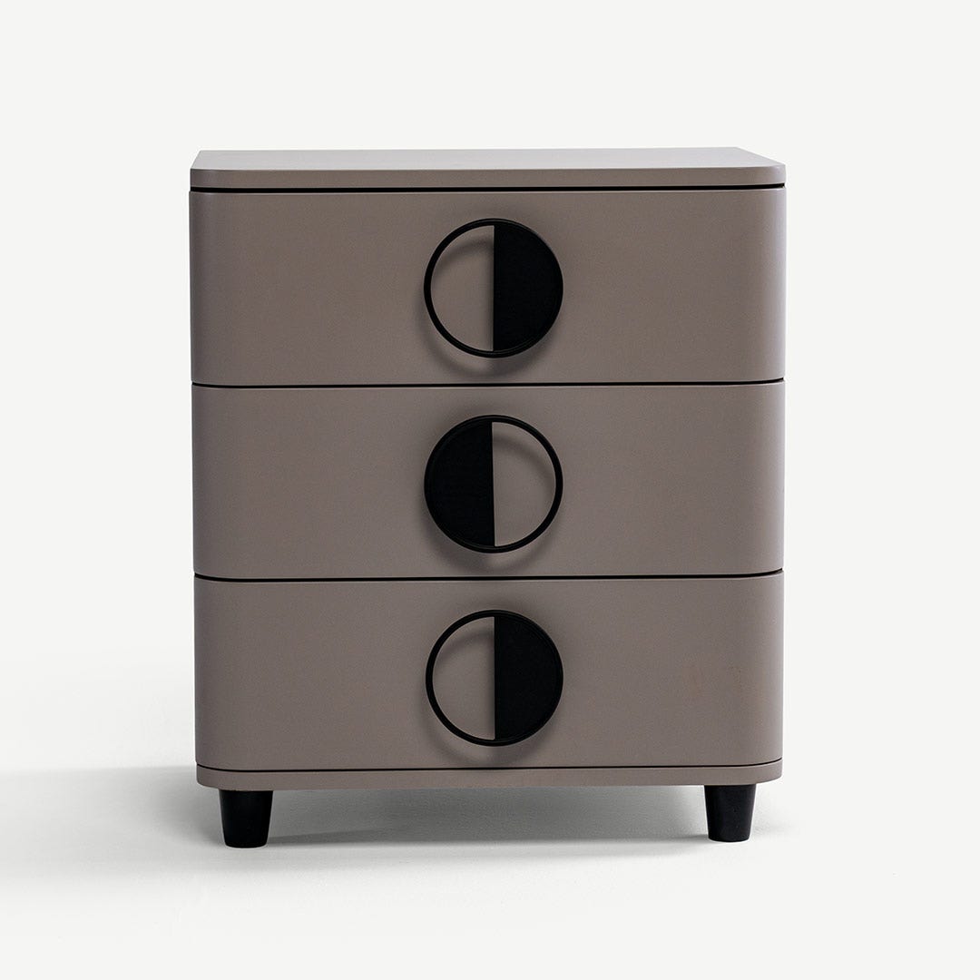 Leizo Bedside Table Grey