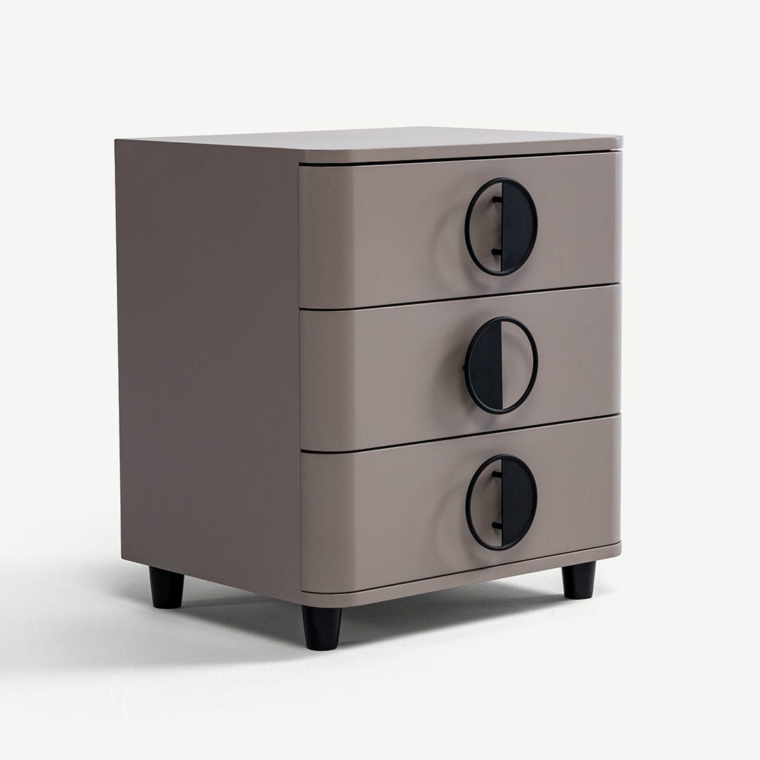 Leizo Bedside Table Grey