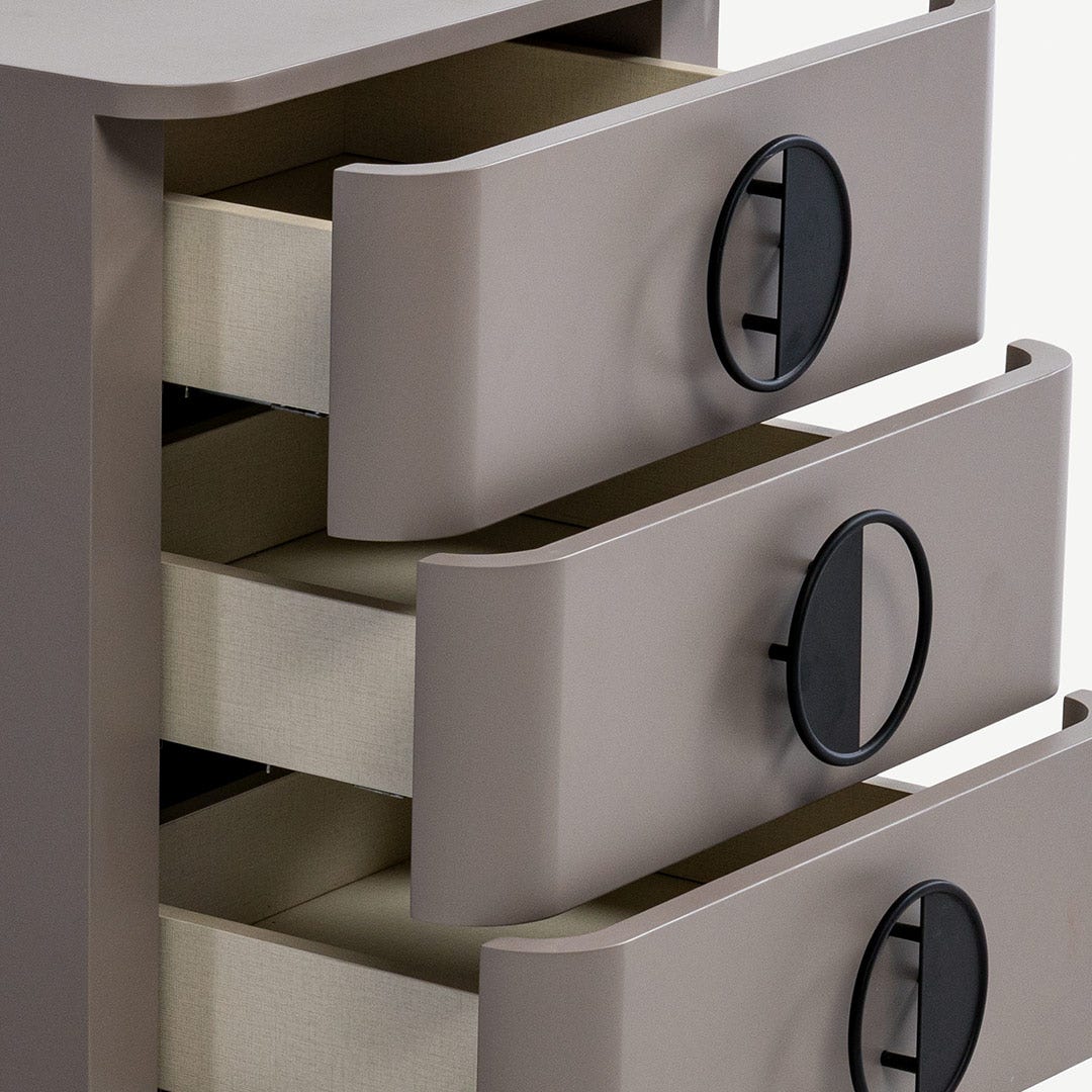 Leizo Bedside Table Grey