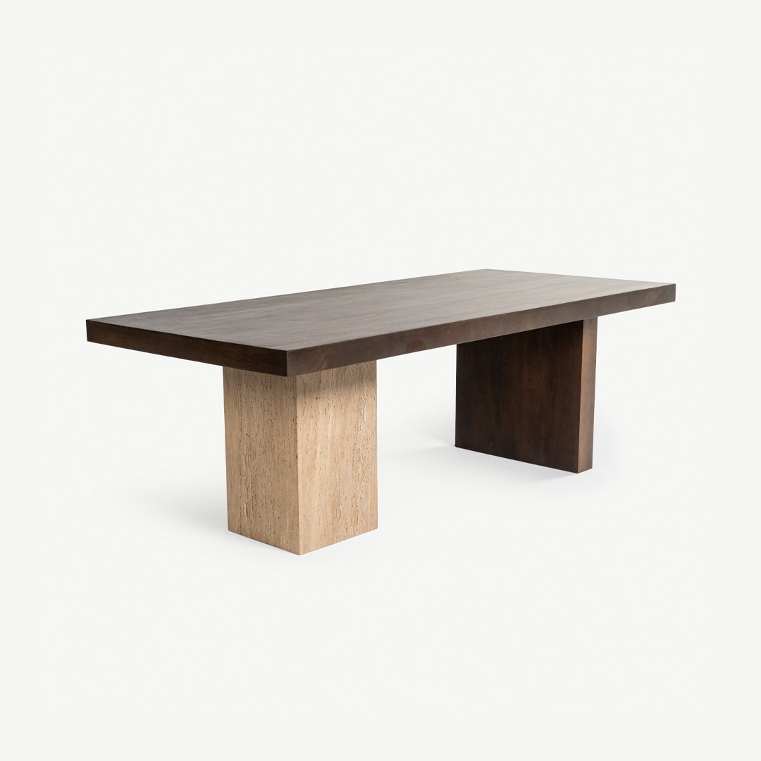 Lelies 8 Seater Dining Table Brown