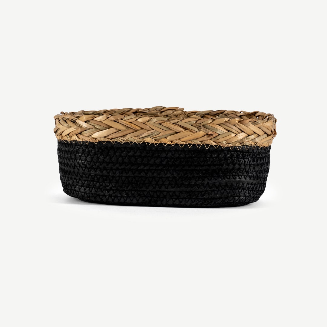 Lenors Storage Basket Black 26x11cm