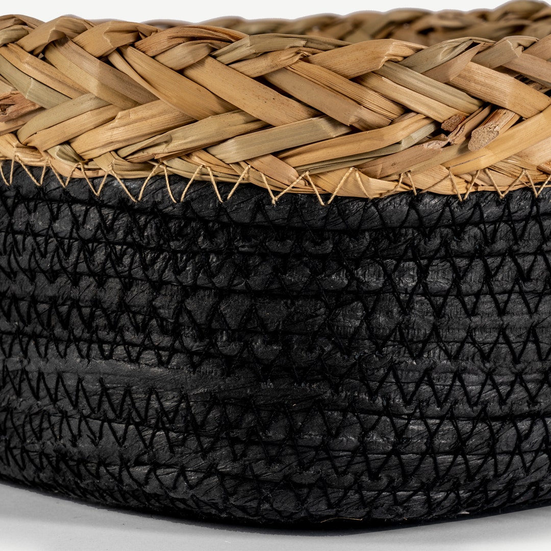 Lenors Storage Basket Black 26x11cm