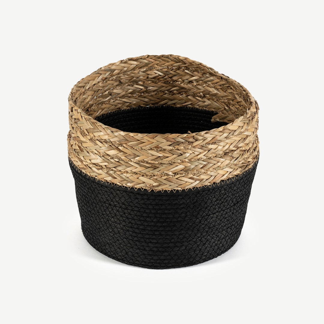 Lenors Storage Basket Black 29x26cm