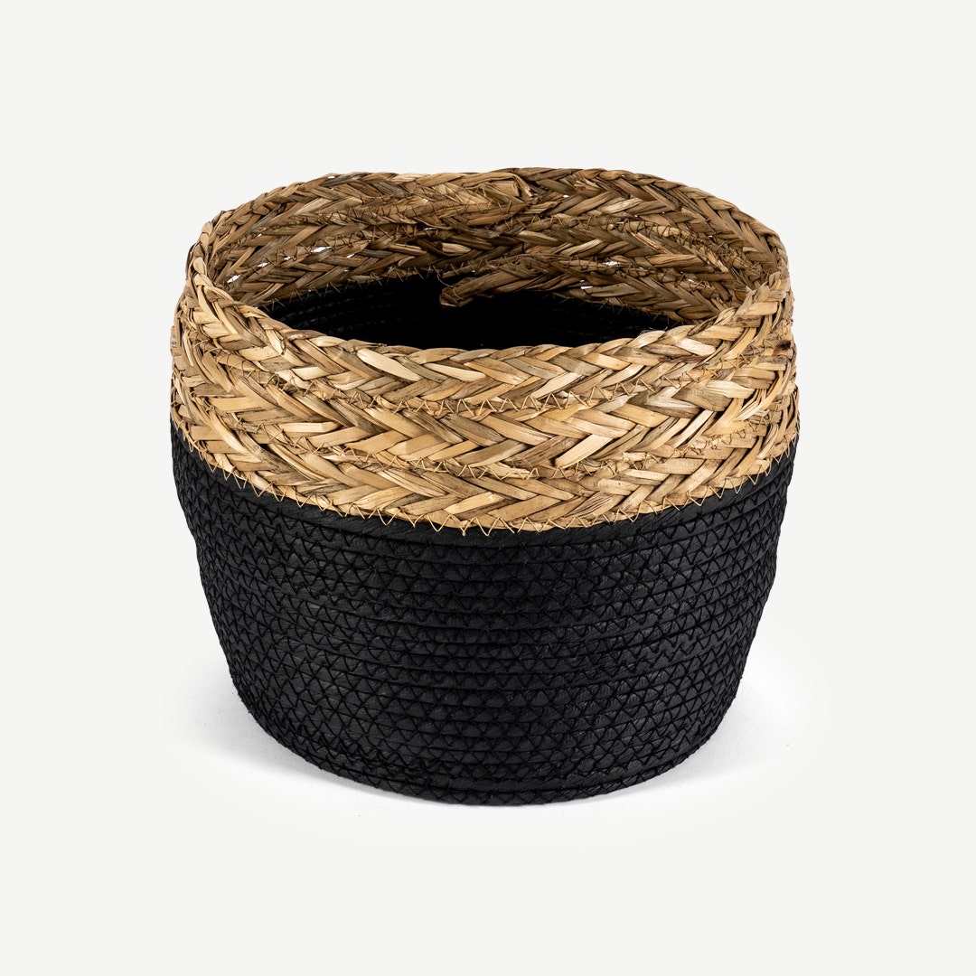 Lenors Storage Basket Black 24x22cm
