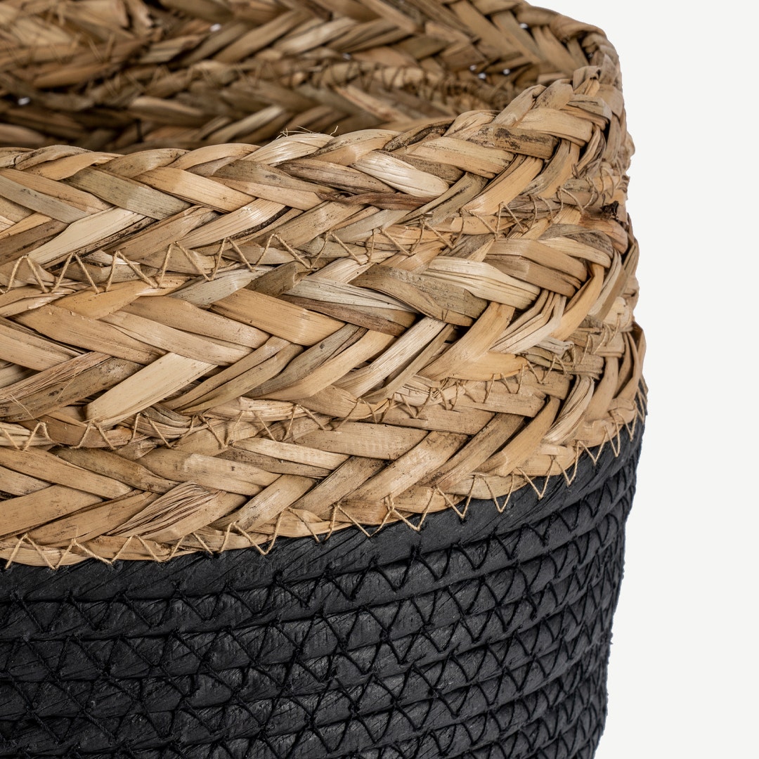 Lenors Storage Basket Black 24x22cm