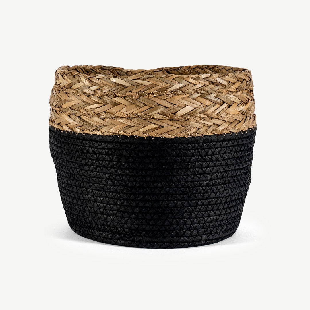 Lenors Storage Basket Black 24x22cm