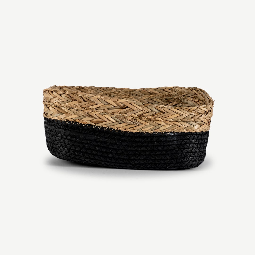 Lenors Storage Basket Black 31x13cm