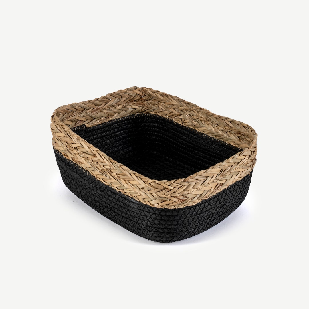 Lenors Storage Basket Black 31x13cm