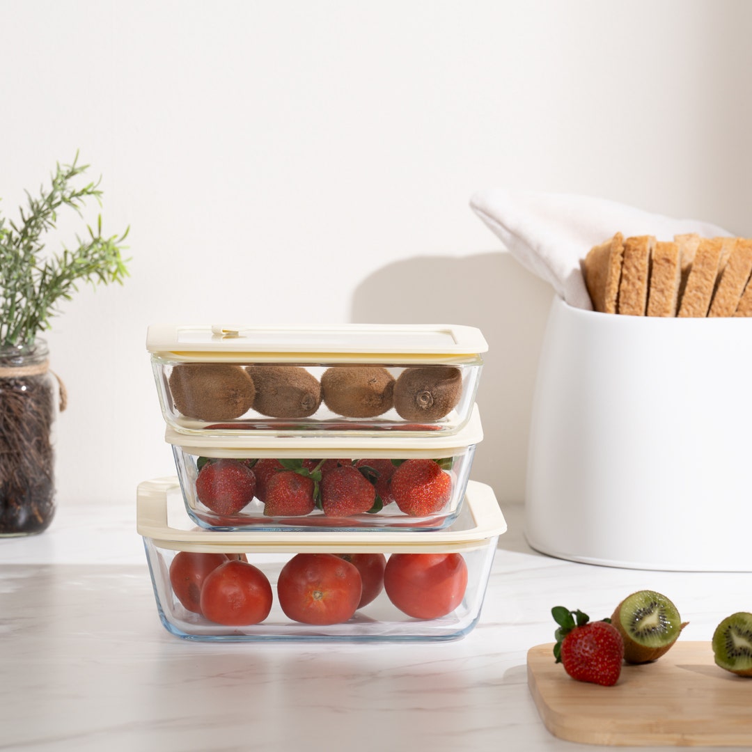 Leroya Glass Container W/Lid -700ml