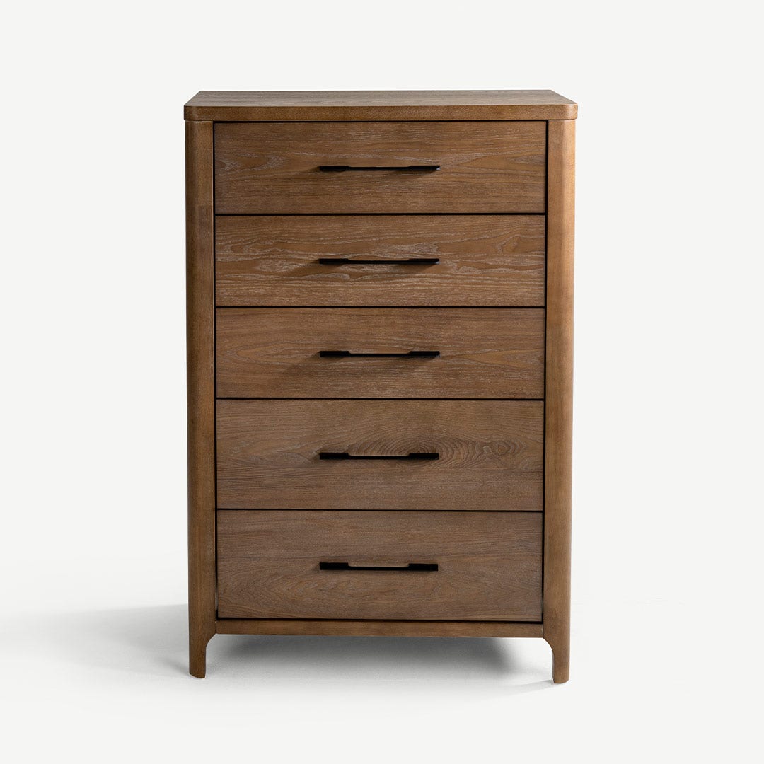Lerya Chest of 5 Drawers Natural