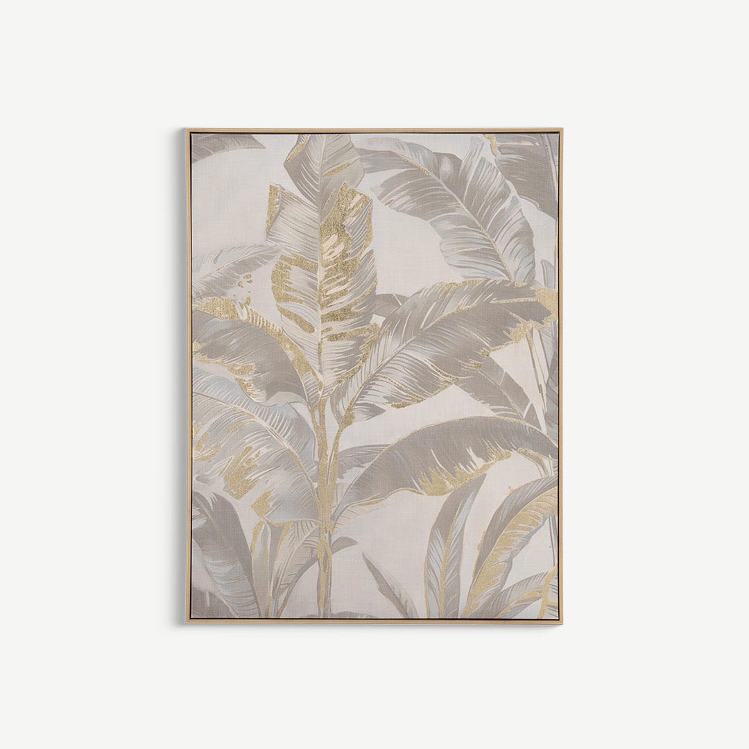 ليفارا لوحة حائط مطبوعة بأوراق ذهبية