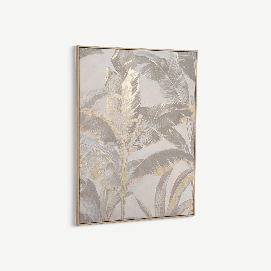 ليفارا لوحة حائط مطبوعة بأوراق ذهبية