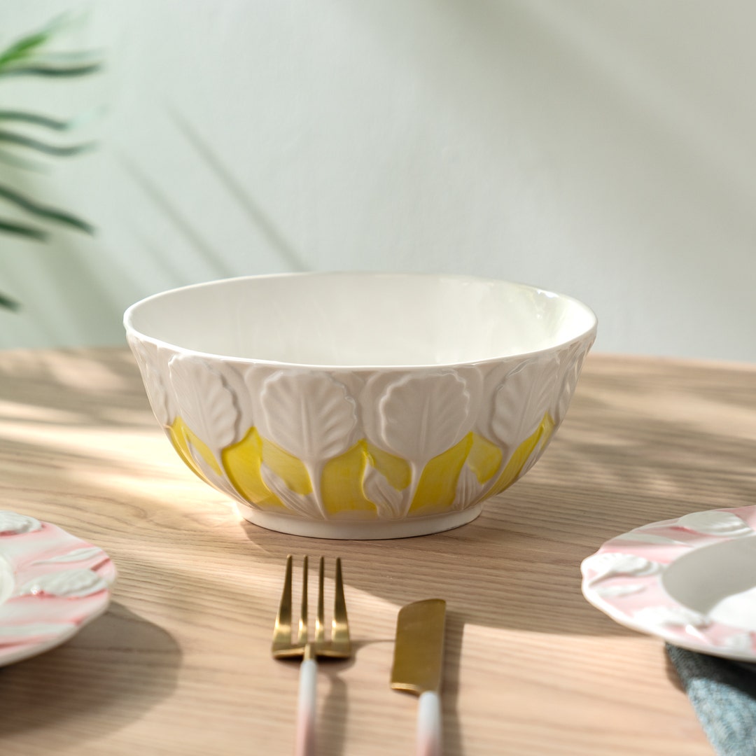 Leville Salad Bowl P/ Yellow -19cm