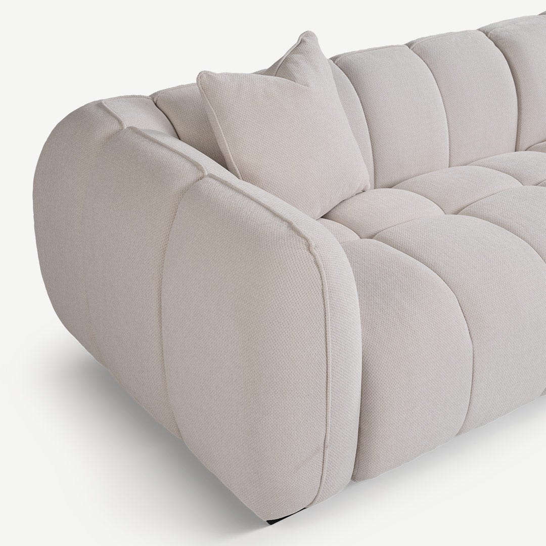 Levish 4 Seater Sofa Ecru