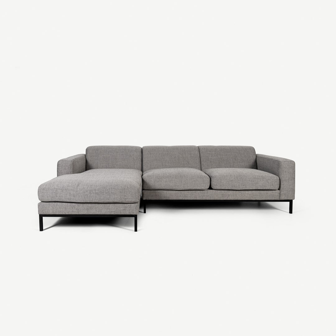 Liam Left Corner Sofa Grey