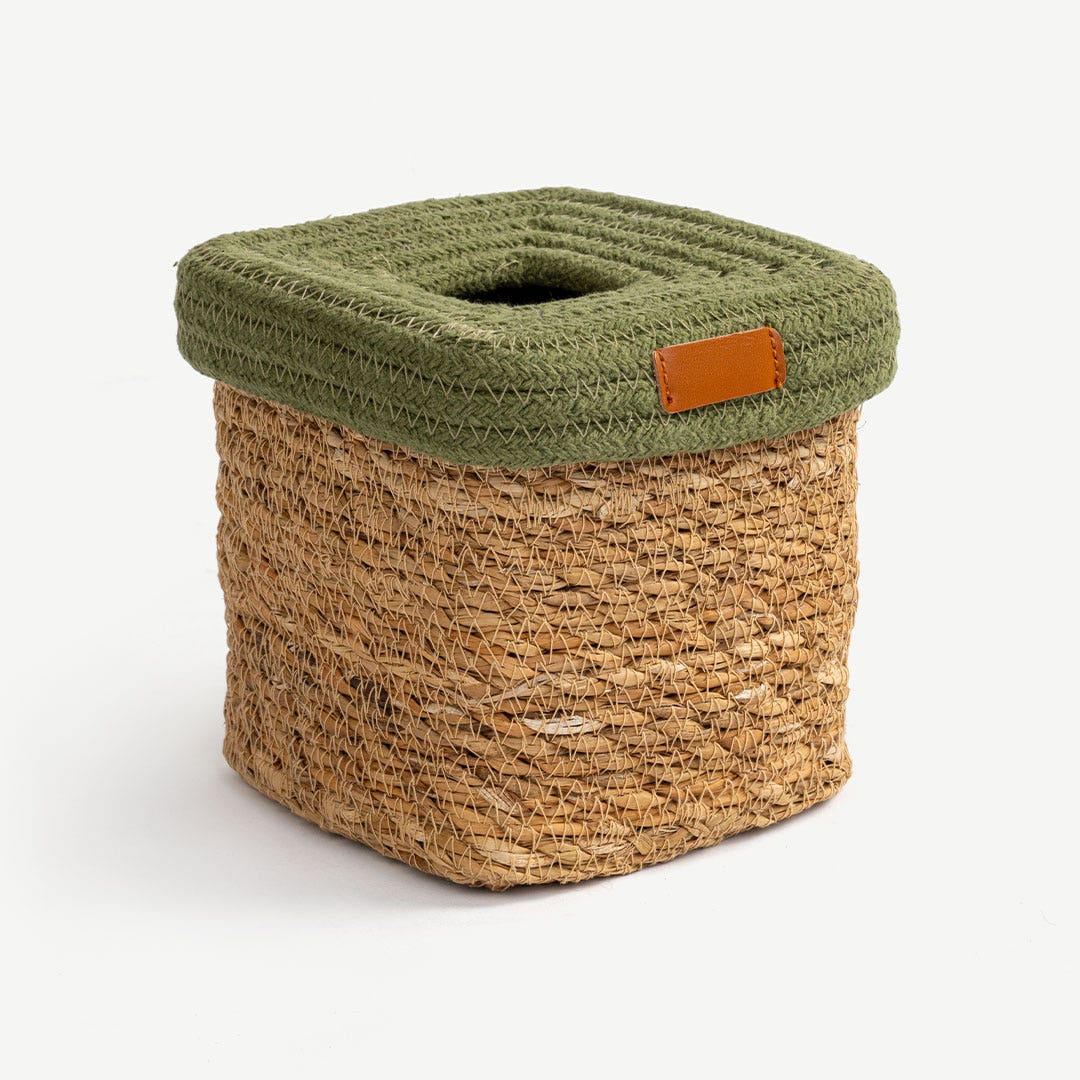 لينار غطاء صندوق المناديل 14x14 سم