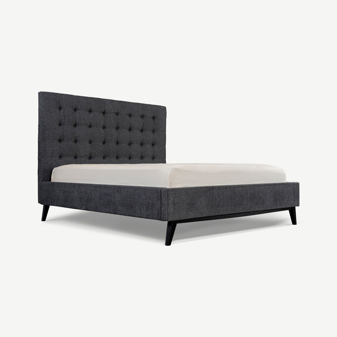 سرير ليند - أسود