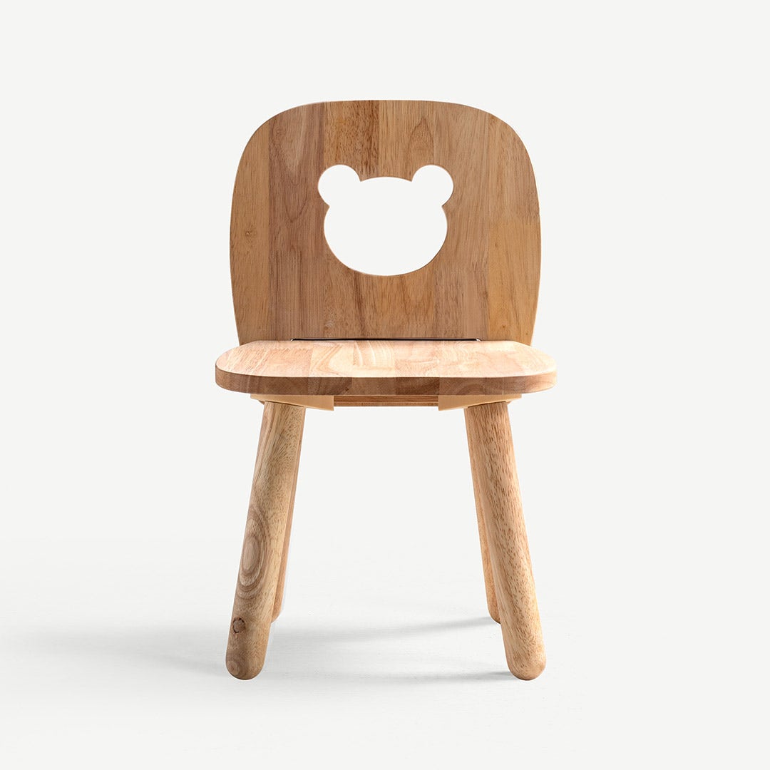 Linove Bear Kids chair Natural