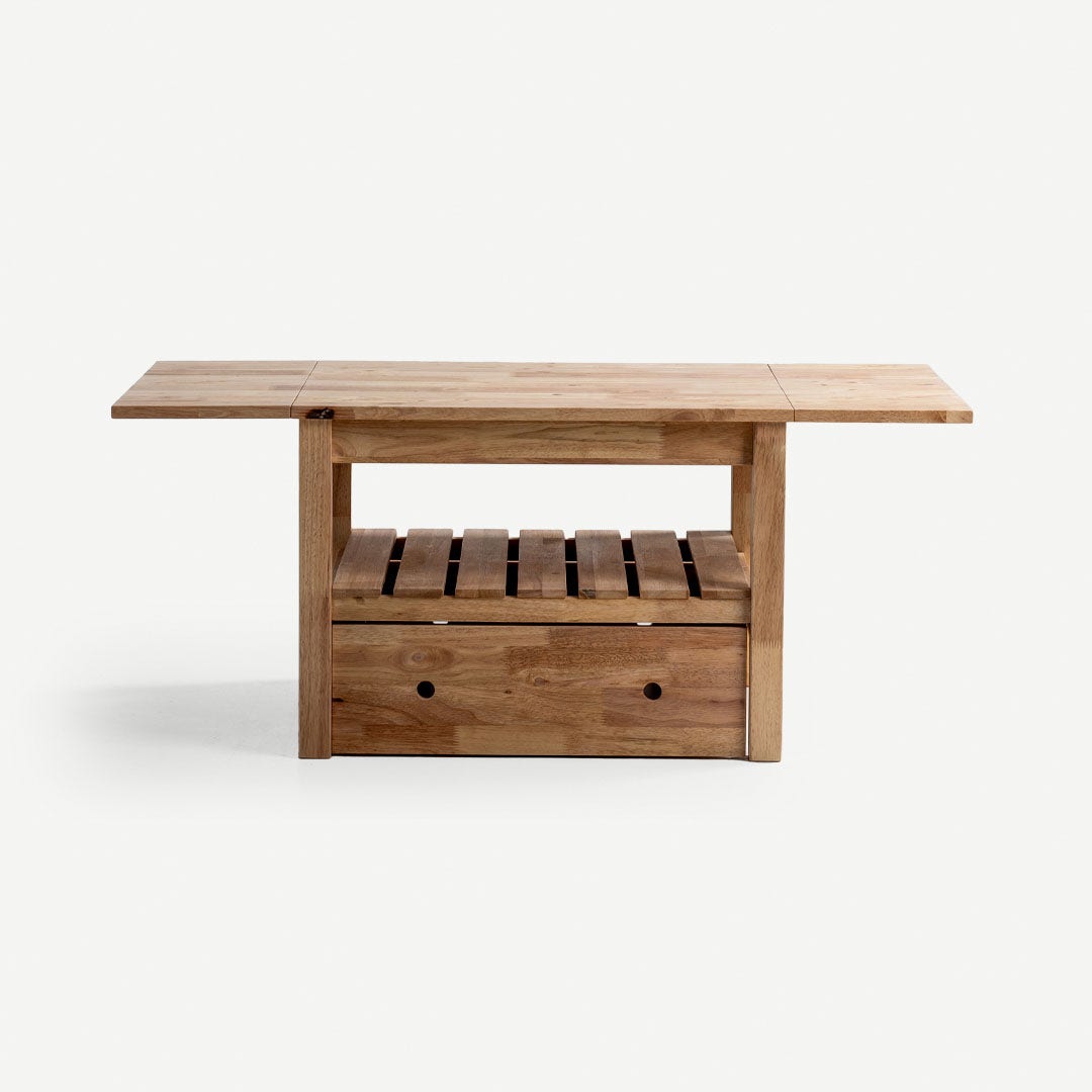Linove Center Table with Drawer Natural