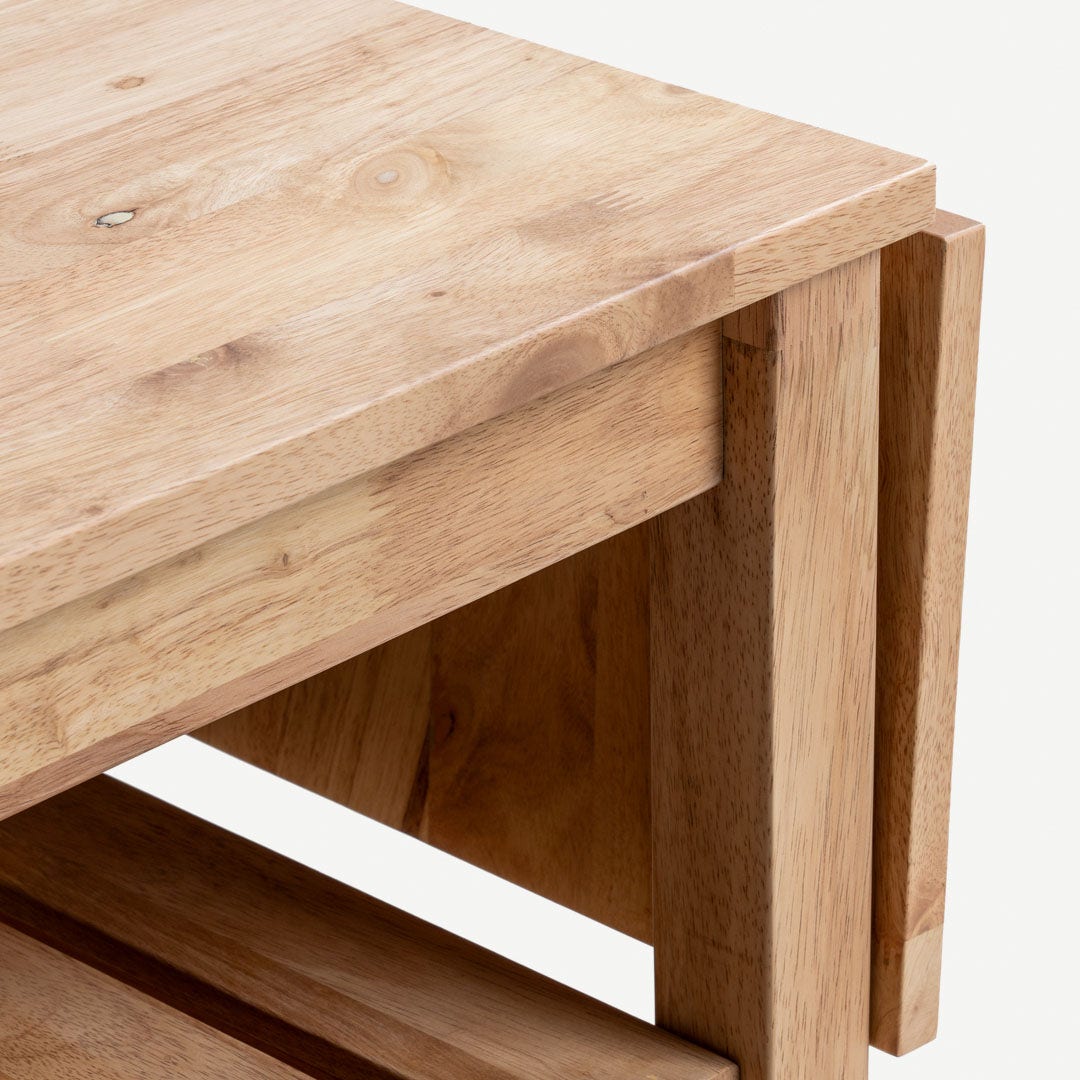 Linove Center Table with Drawer Natural