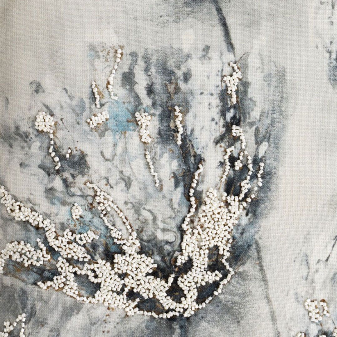 Livian Embroidered Cushion - 50x50cm