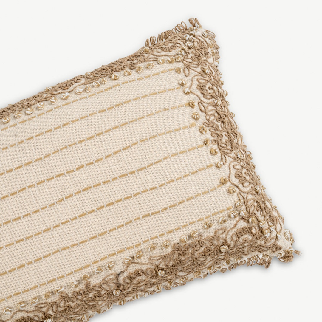 Lobein Embroidered Cushion - 30x50cm