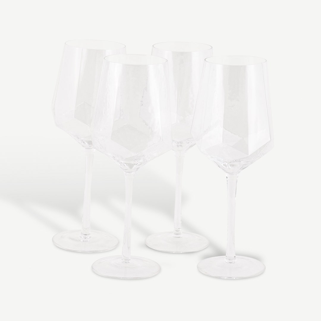 طقم زجاج لودي 4 قطع - 560 مل