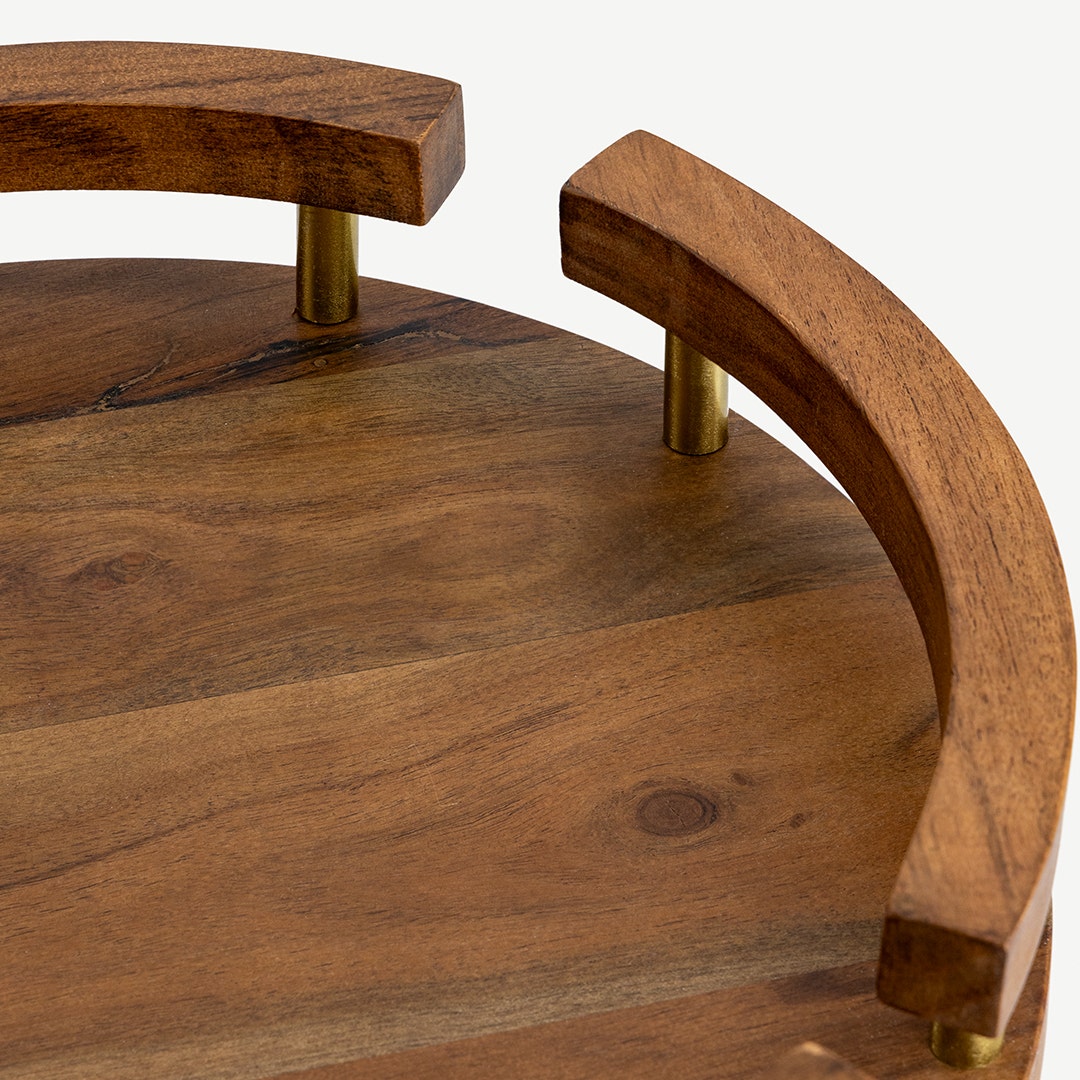 Loera Acacia Serving Tray -36cm