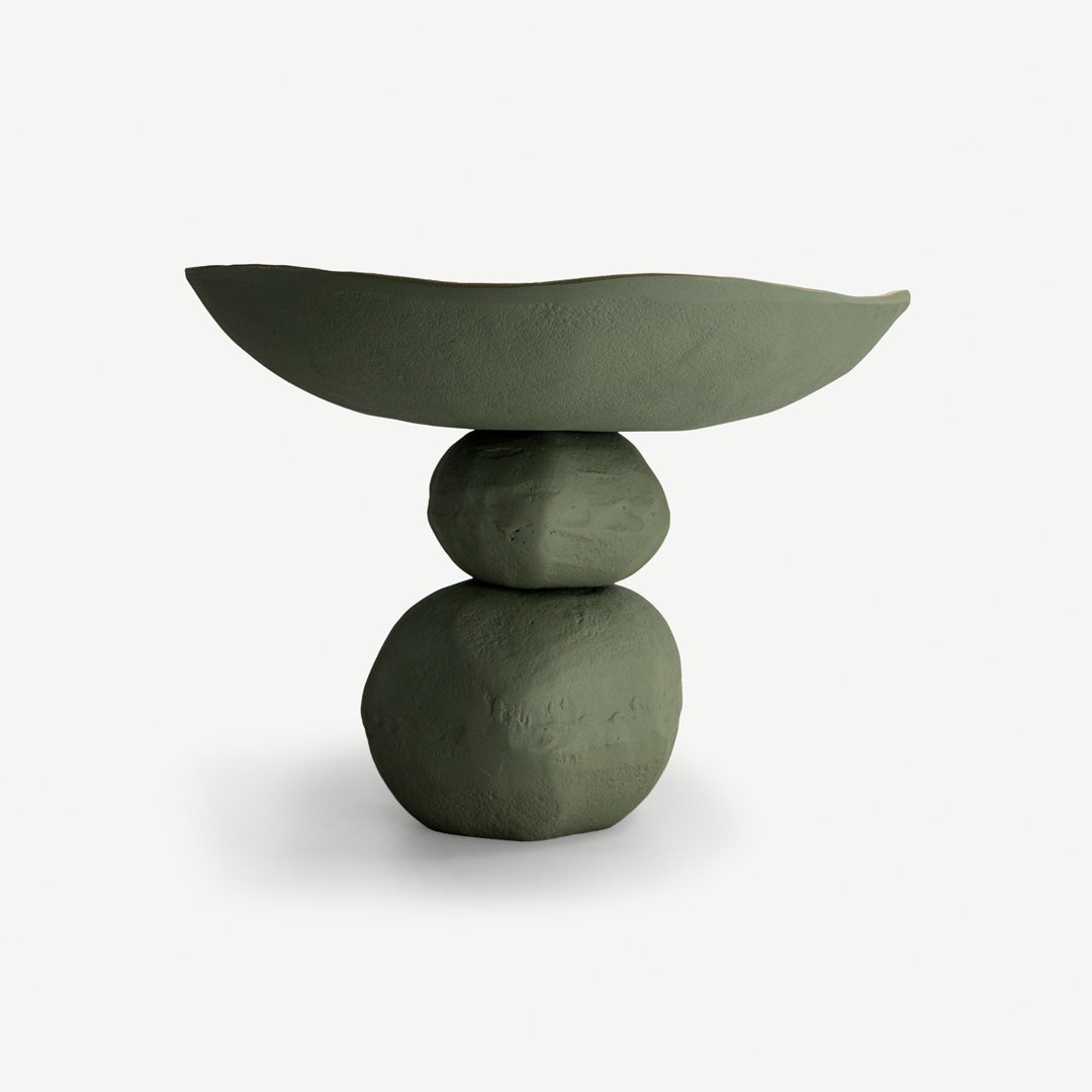 وعاء ديكور لوفيرا - أخضر