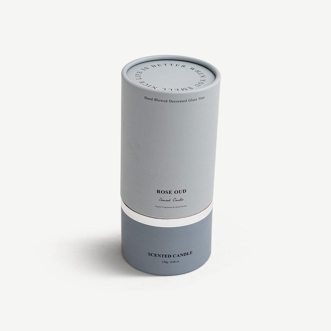 Logi Scented Jar Candle 190g-Rose & Oud