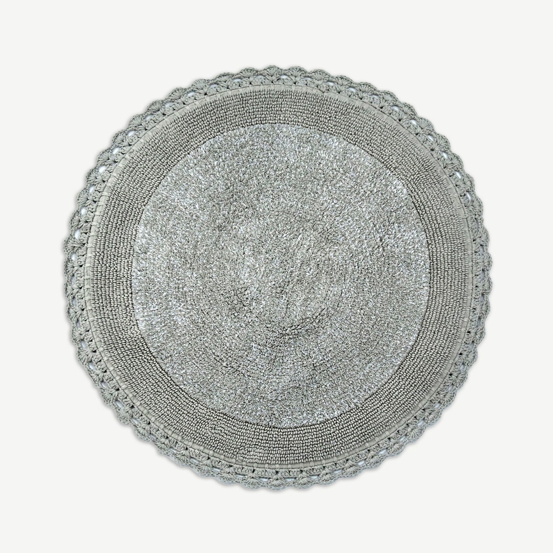 Lomera Tufted Bath Mat Beige -65x65cm