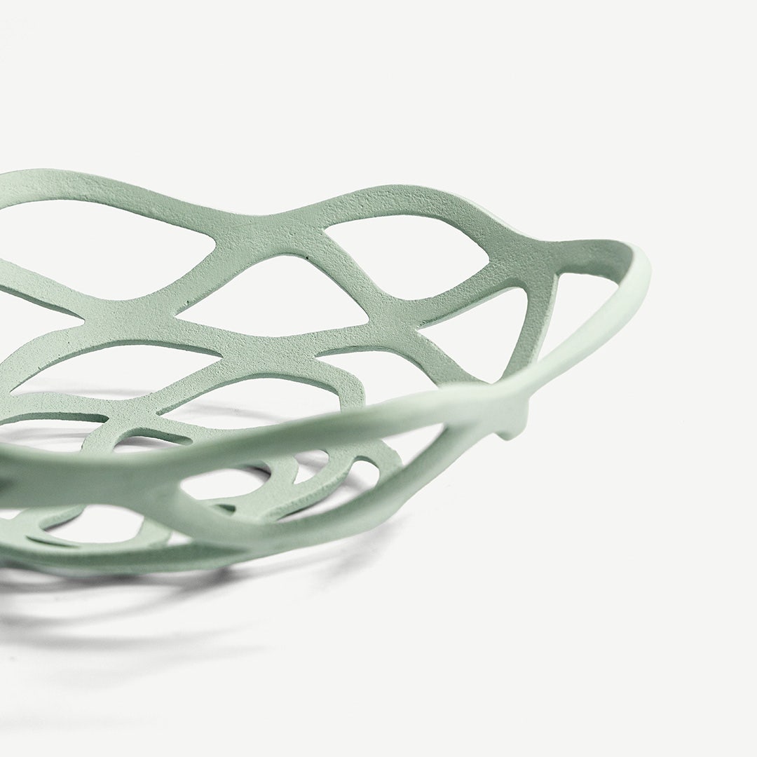 لونيل صينية ديكور 39 سم - أخضر فاتح