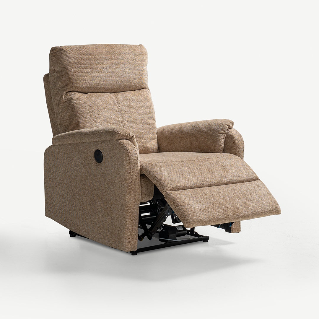 Loren Power Recliner Ecru