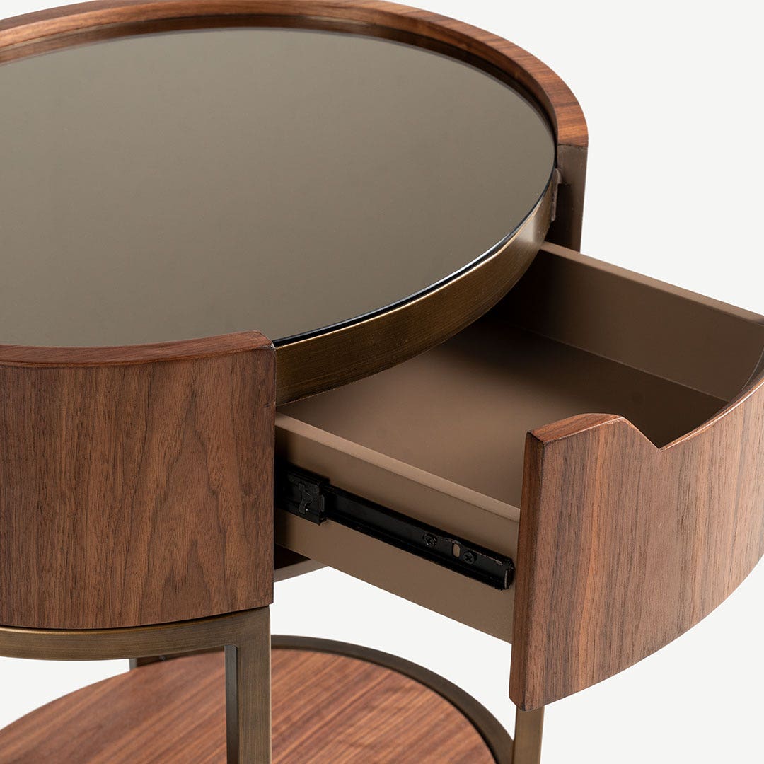 Lorenze End Table Walnut