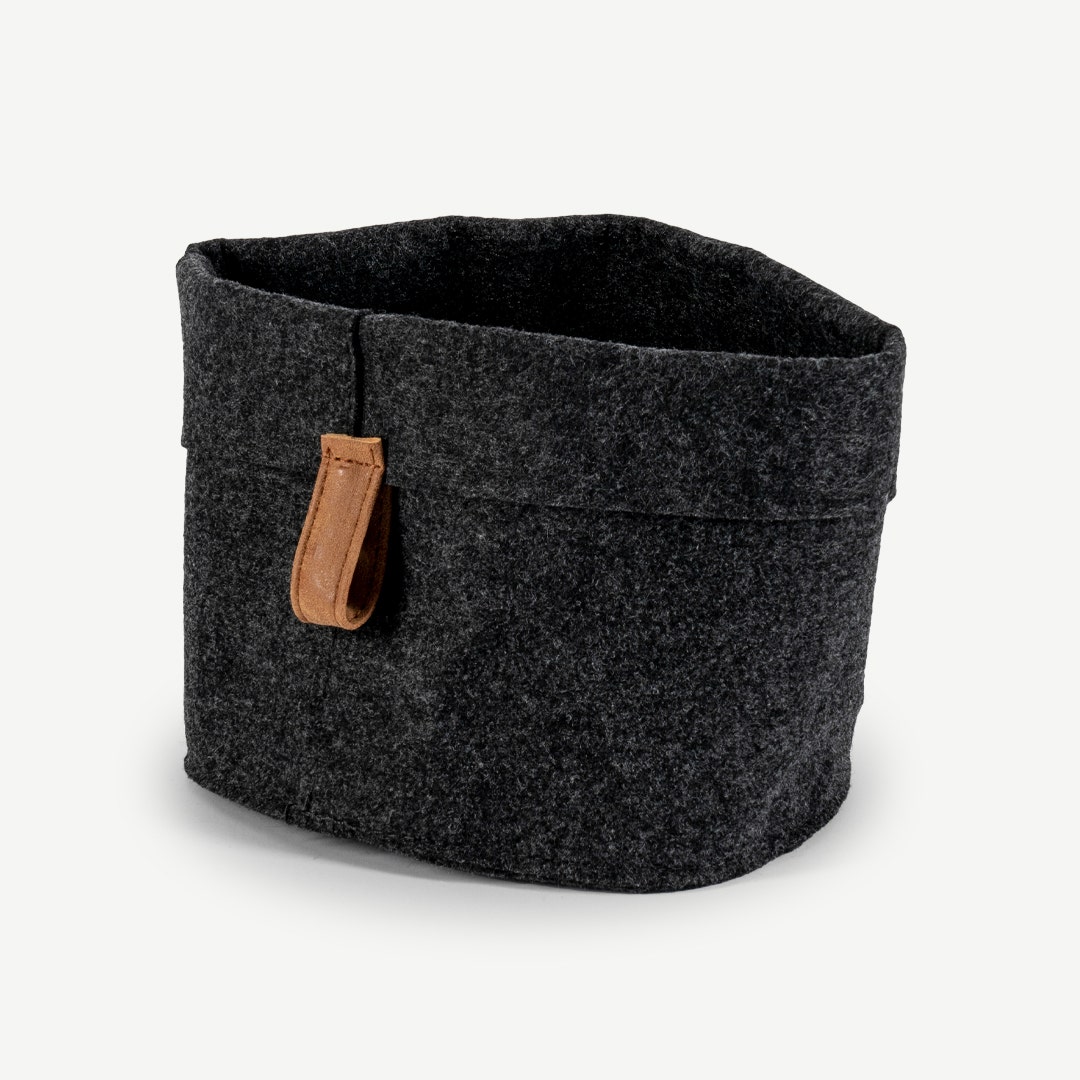 Loresh Storage Basket Black 20x16cm