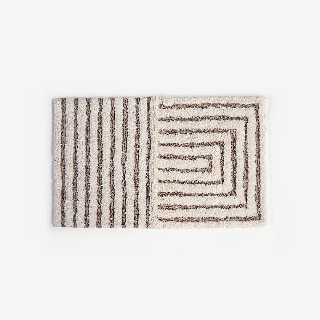 Lorev Tufted Bathmat Greige - 50x80cm