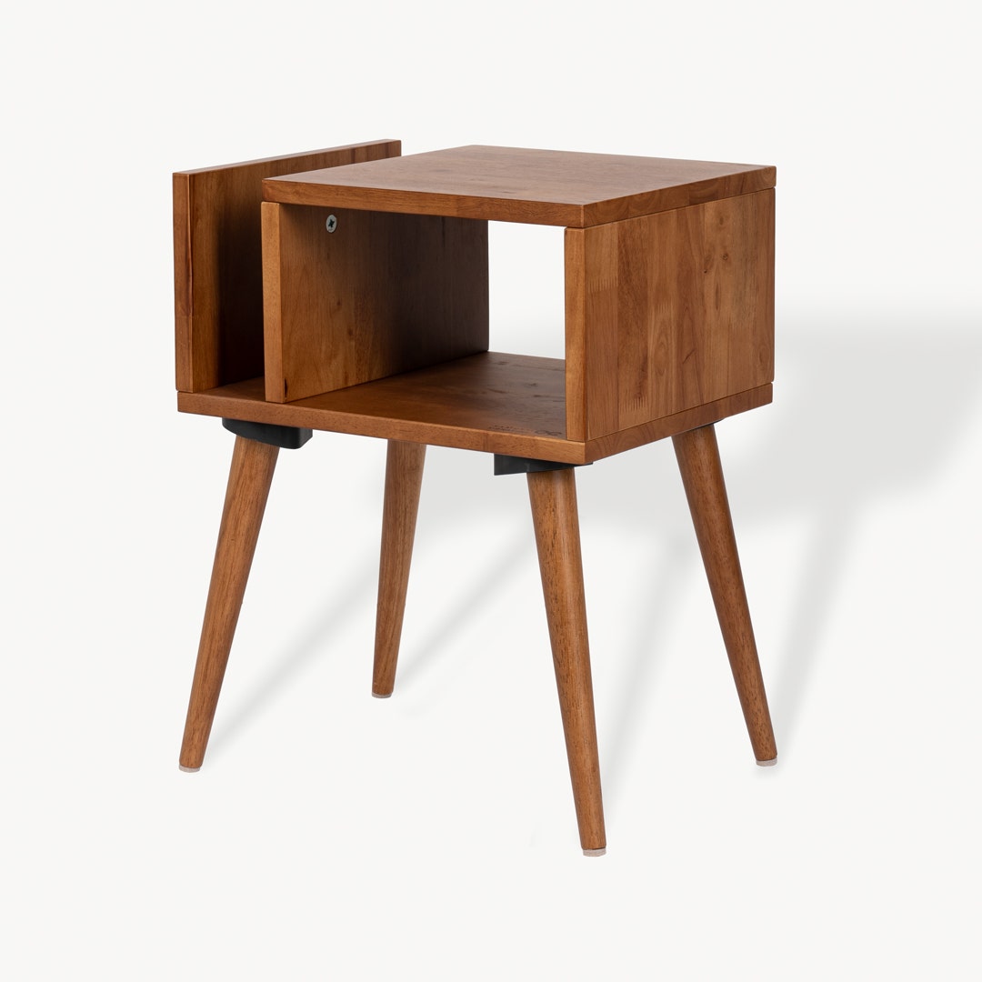Luana Bedside Table Walnut