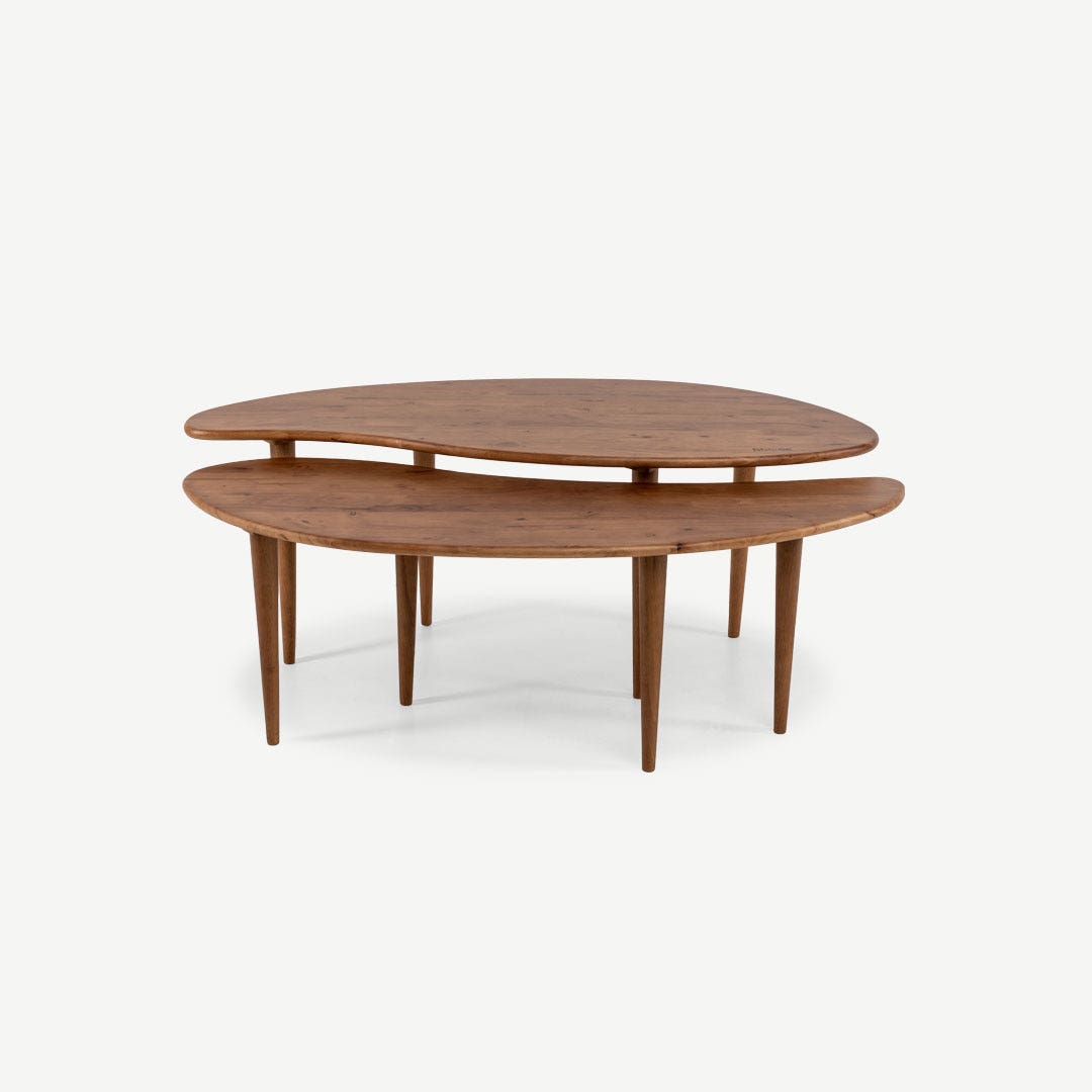 S shaped best sale coffee table