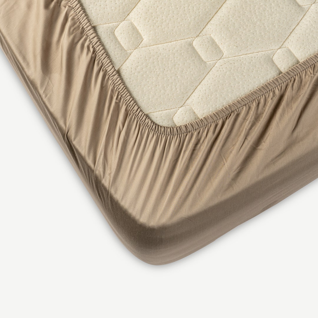 Luciano Cotton Tencel Fitted Sheet -Grey