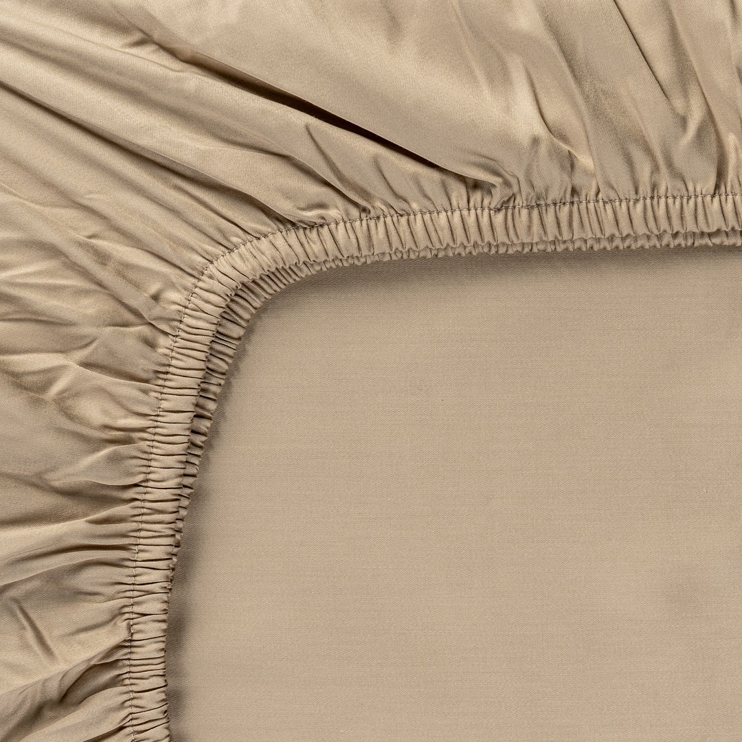 Luciano Cotton Tencel Fitted Sheet -Grey