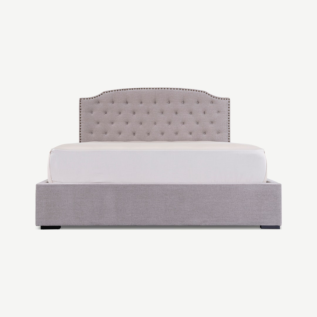 سرير لوك - رمادي