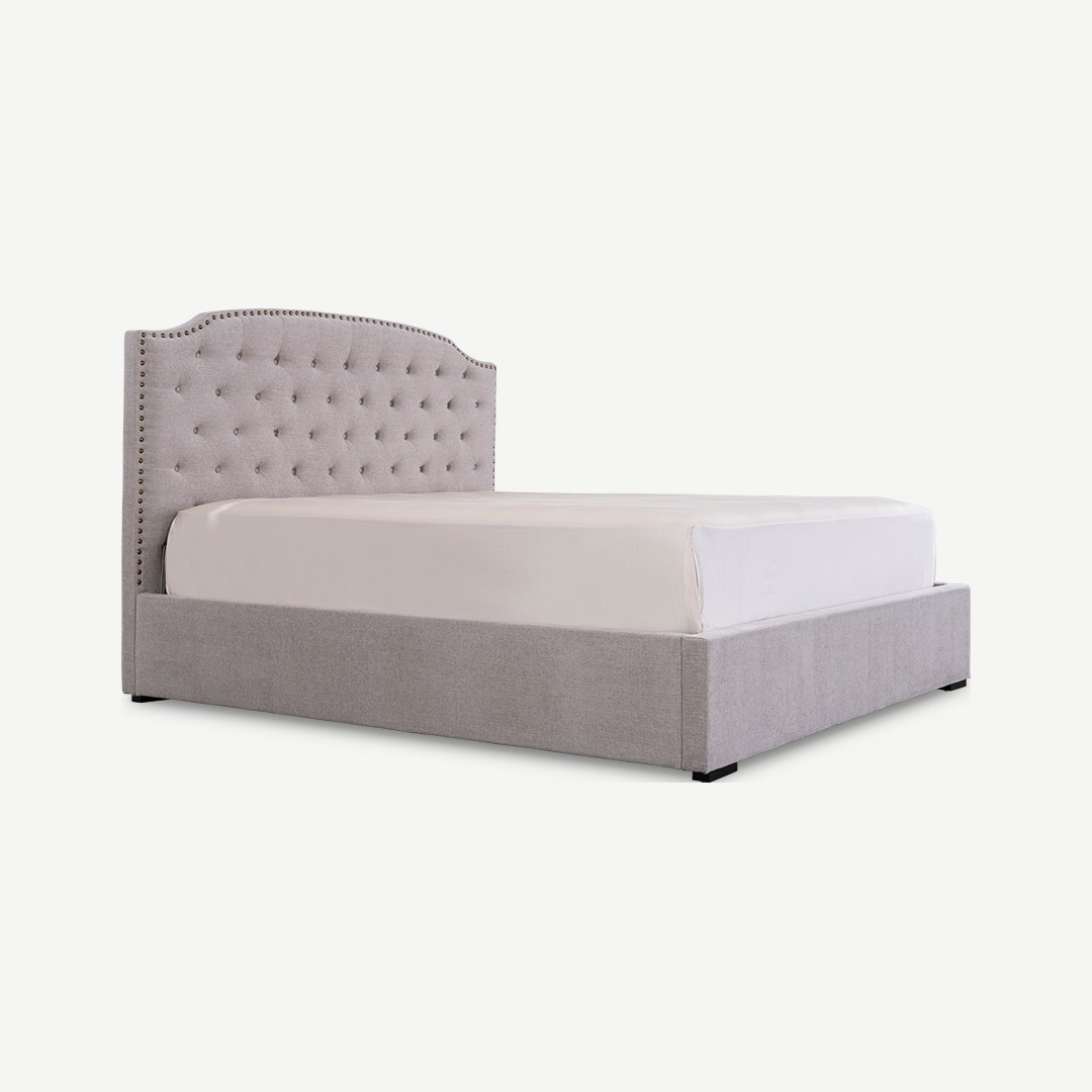 سرير لوك - رمادي