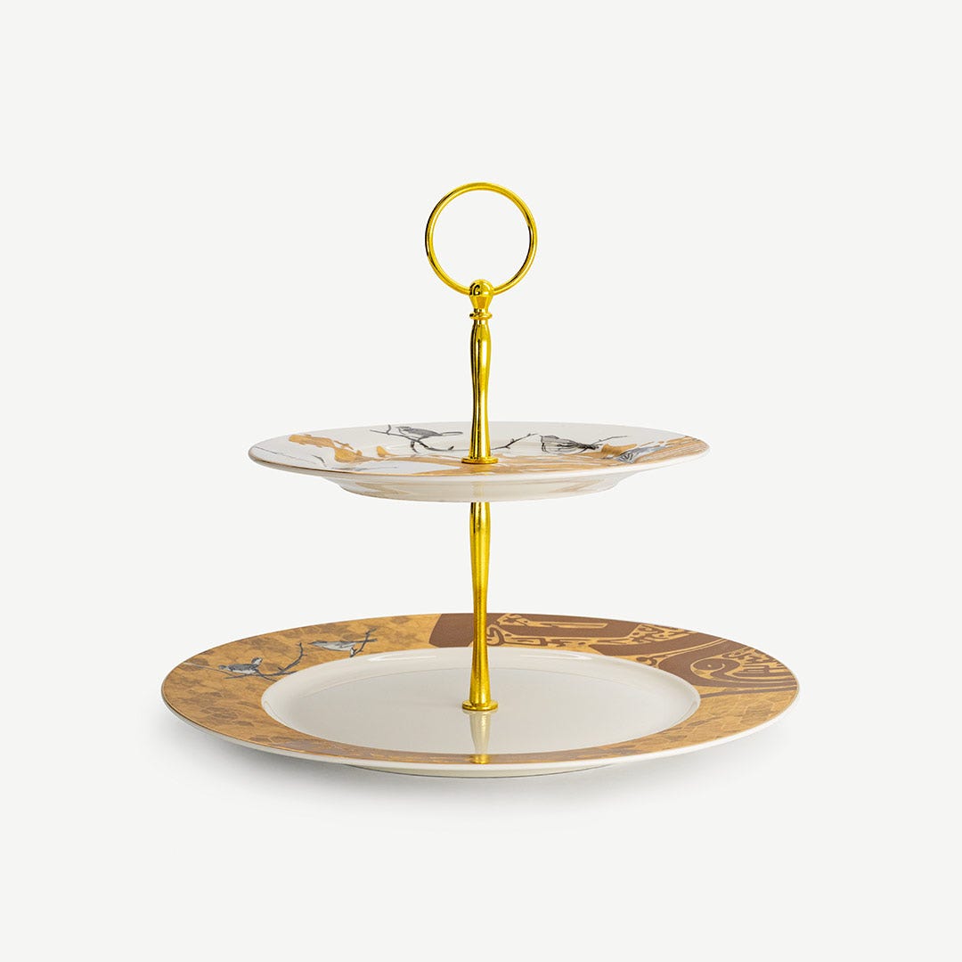 Mahir 2 Tier Dessert Stand - 27x20cm